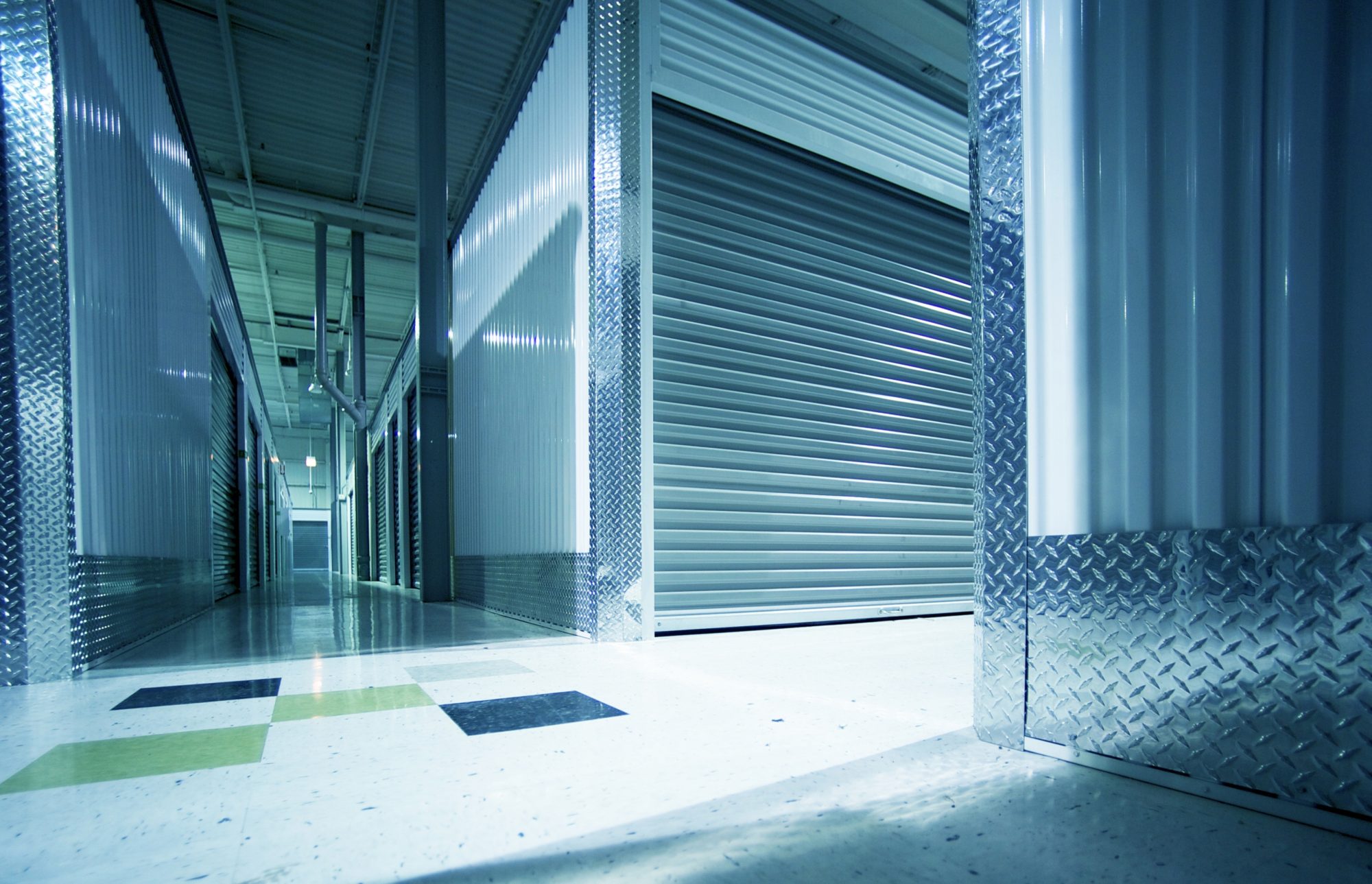 Storage Units Hallway. Inside Storage Facility
